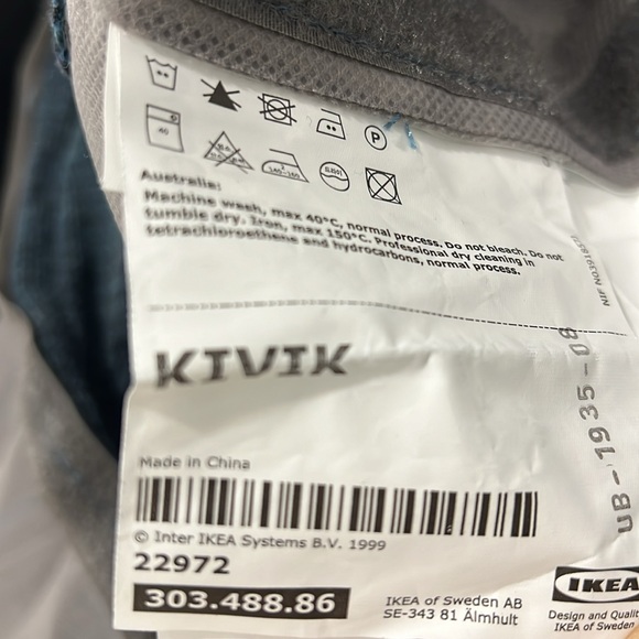 Kivik Chaise Cover Hillared Dark Blue - Picture 3 of 8